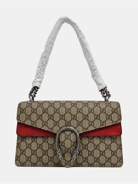 ♥️Gucci Dionysus GG Supreme Shoulder Bag in Beige and Red♥️